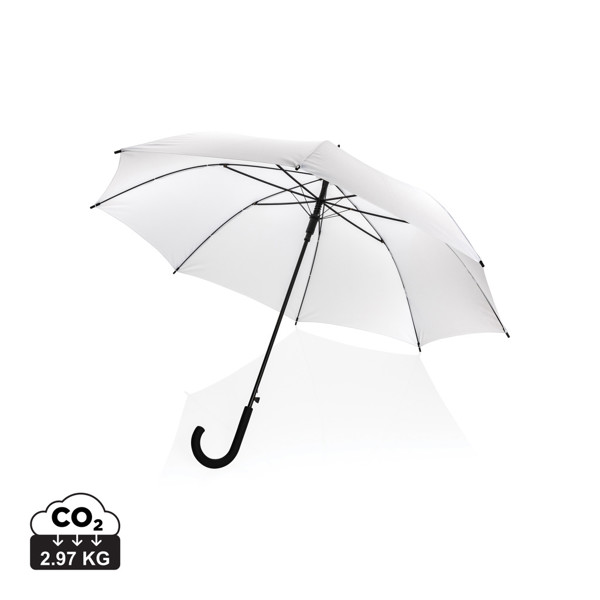 23" Impact AWARE™ RPET 190T standard auto open umbrella - White