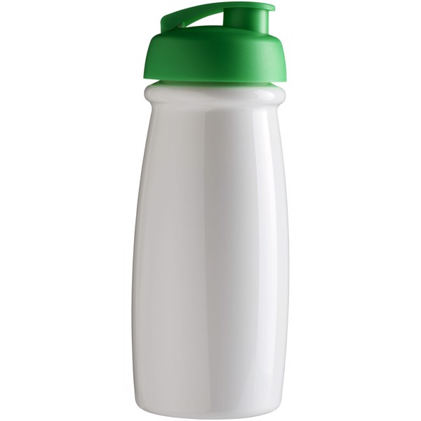 Sportovní láhev s vyklápěcím víčkem H2O Pulse® 600 ml - Bílá / Zelená