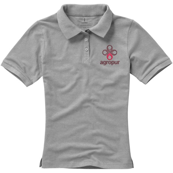 Polo manches courtes femme Calgary - Gris mélangé / 2XL