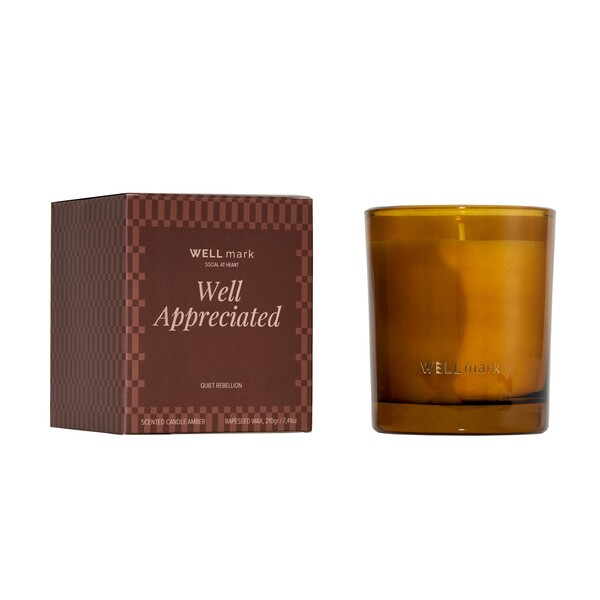 Candela profumata Wellmark Quiet Rebellion da 210 g