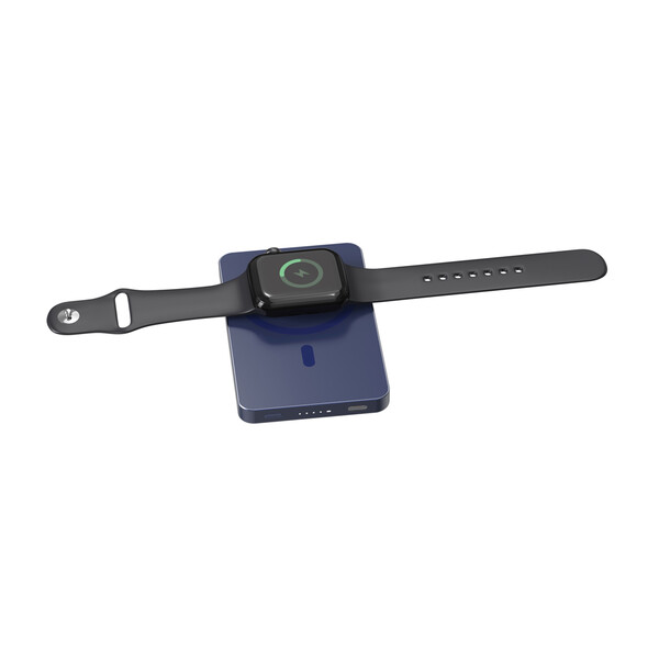 Powerbank magnétique 5000 mAh et 15W Urban Vitamin Marin - Bleu