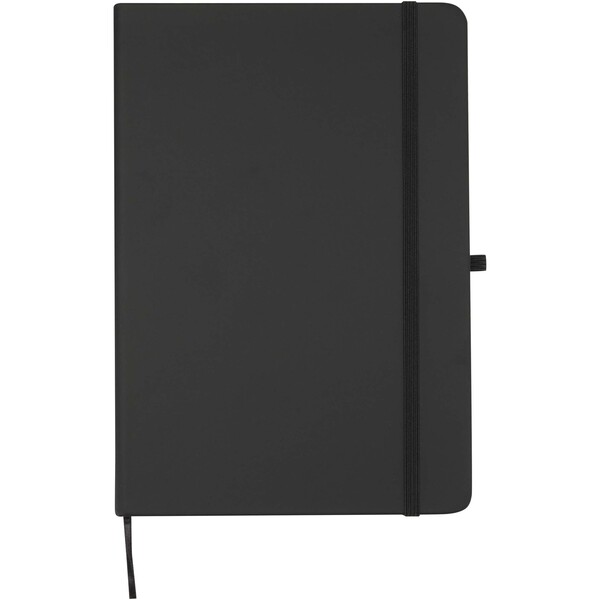 Spectrum A5 recycled notebook and ballpoint pen set - Black