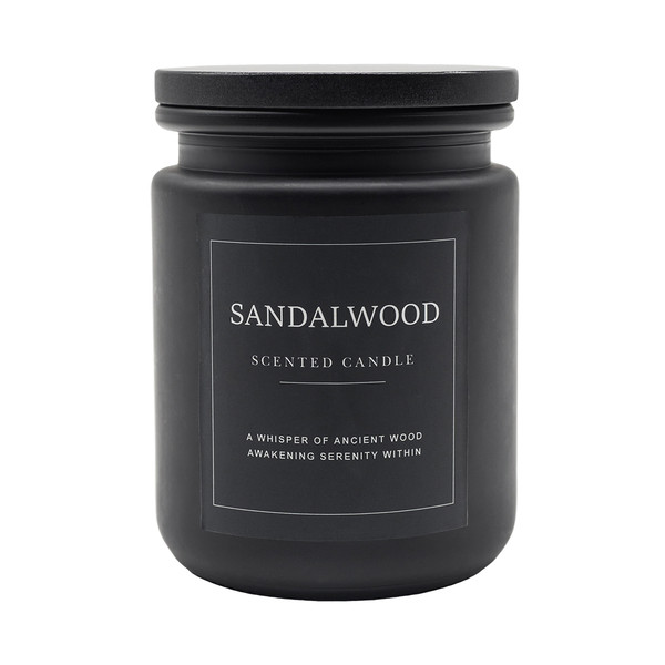 Sandalwood scented candle