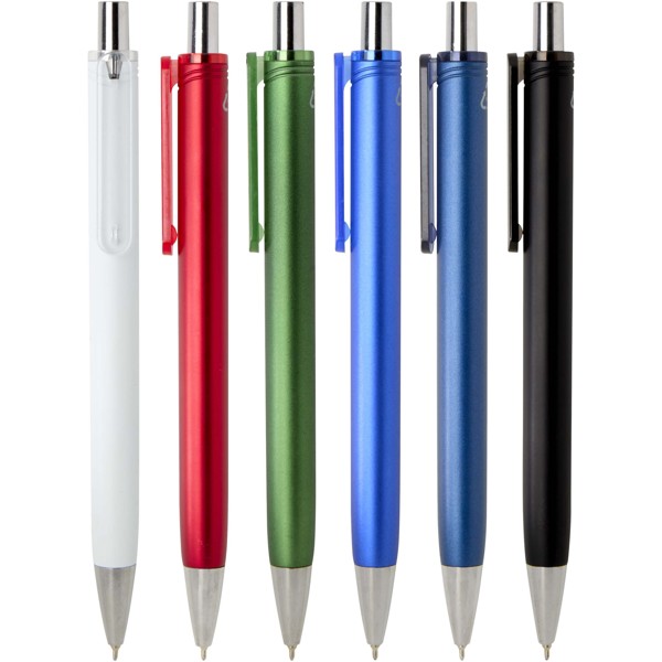 Feld RCS recycled ballpoint pen with metallic finish (black ink) - White