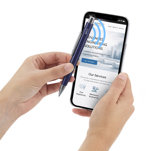 Bolígrafo NFC Pindar - Blanco