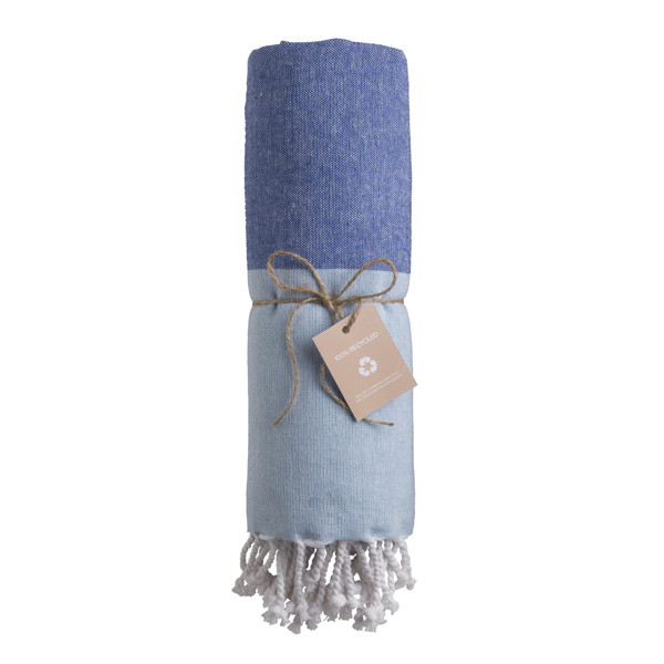 Grs-Certified 180 G/M2 Recycled Cotton Beach Towel - Royal