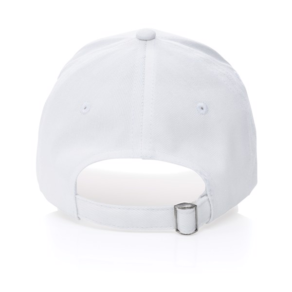Impact 6 panel 280gr Recycled cotton cap with AWARE™ tracer - White