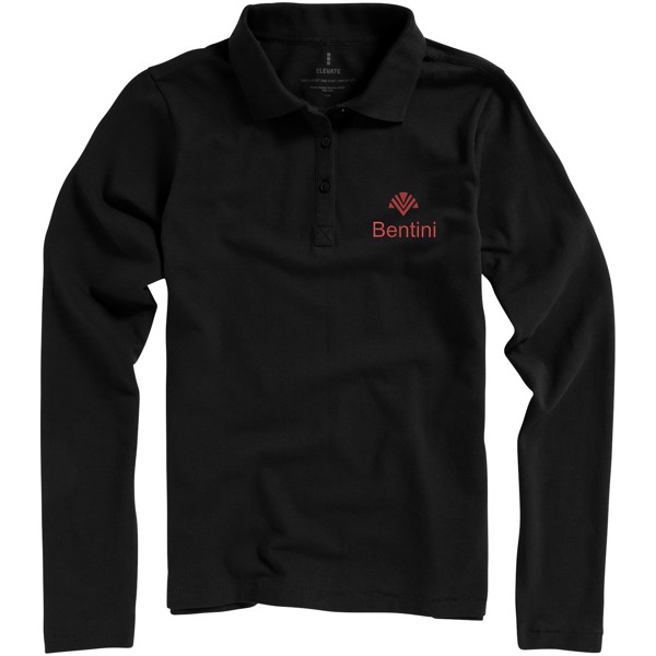 Polo manches longues femme Oakville - Noir / M