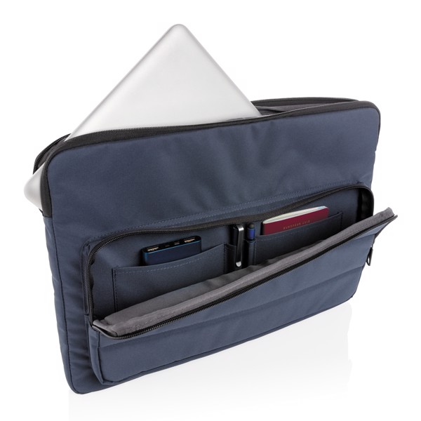 Pochette pour ordinateur 15,6" Impact en rPET AWARE™ - Bleu Marine