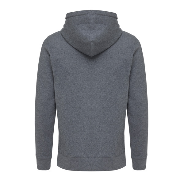 Iqoniq Abisko recycled cotton zip through hoodie - Heather Anthracite / M