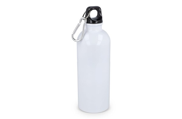 Bouteille à simple paroi en acier inoxydable recyclé, 500 ml - Blanc