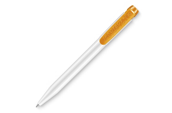 Ball pen IProtect hardcolour - White / Orange