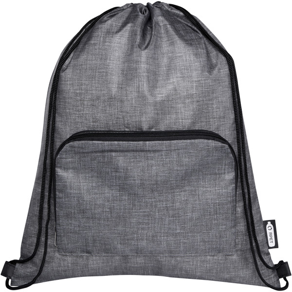 Sac pliable 7 L recyclé avec cordon de serrage Ash