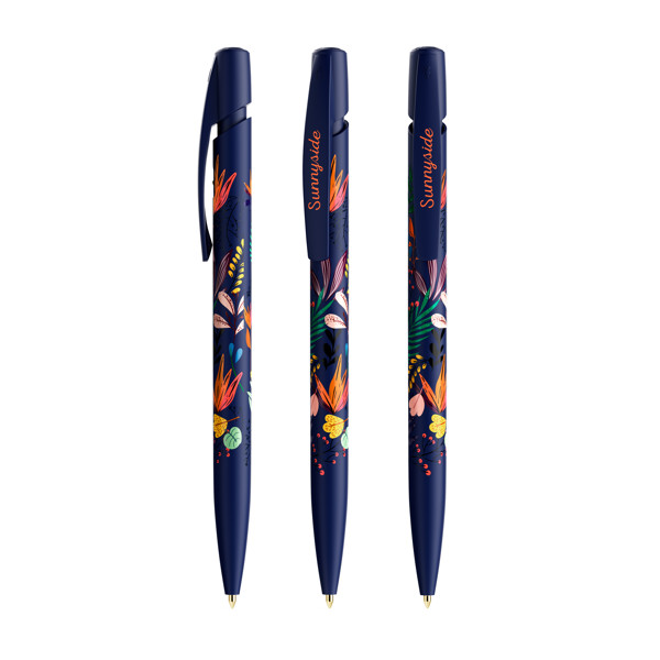 Stylo-bille BIC® Media Clic - Bleu Marine