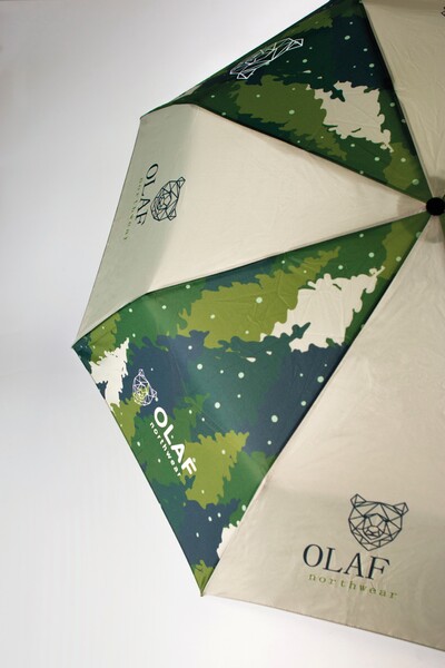 Windproof Schirm. Automatische Öffnung/Schließung - Full Color