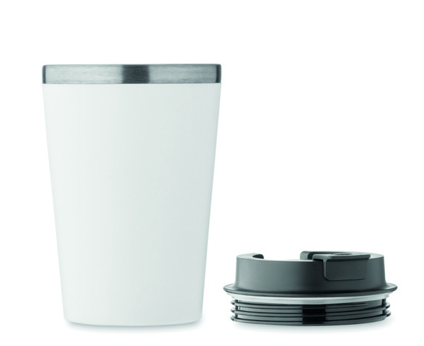 Pohár kerámia bevonattal 350ml Blerm - Fehér