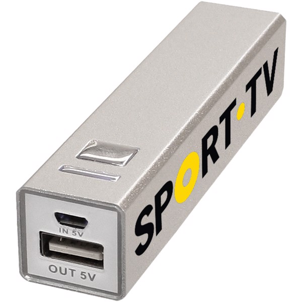 WS101 2200/2600 mAh powerbank - Silver / 2600mAh