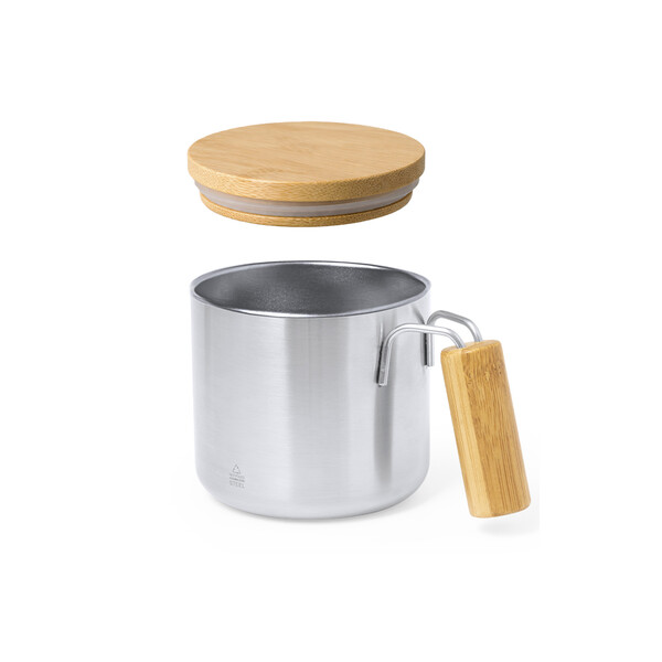 Taza Térmica Claire - Plateado