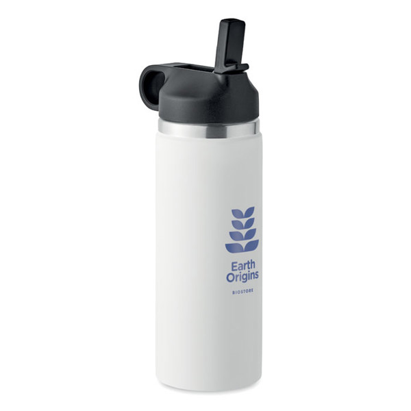 Double wall bottle 500 ml Ivalo - White