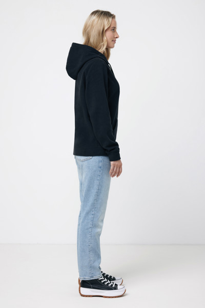 Iqoniq Trivor recycled polyester microfleece hoodie - Black / 5XL