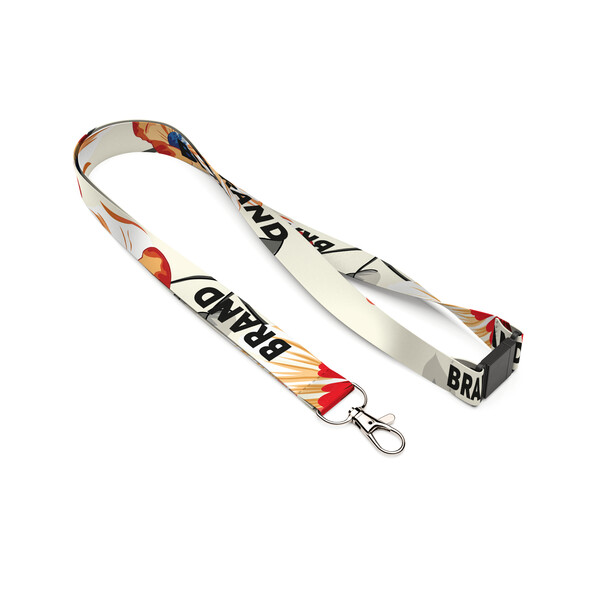 Cordão de para sublimação - 10mm width / Mosquetão metálico / Fecho de segurança