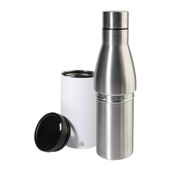2In1 Rss Bottle And Cup Parbat - White