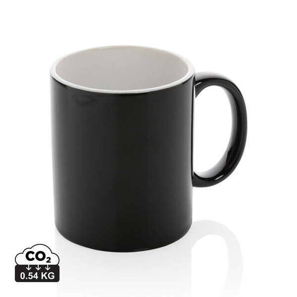 Základný keramický hrnček 350ml - Čierna