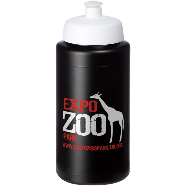 Bouteille de sport Baseline® Plus 500ml couvercle sport - Noir / Blanc