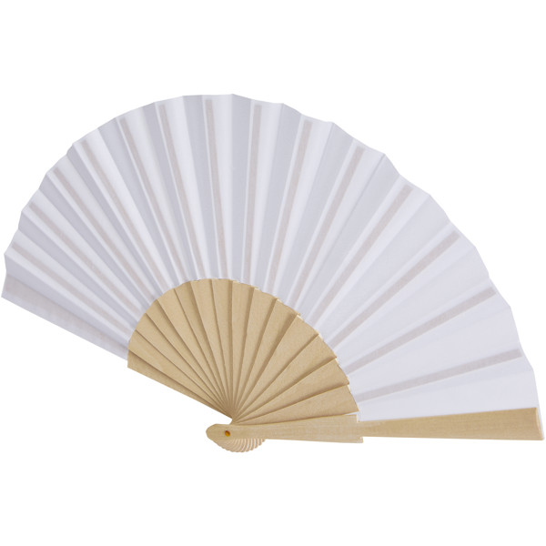 Manuela hand fan - White