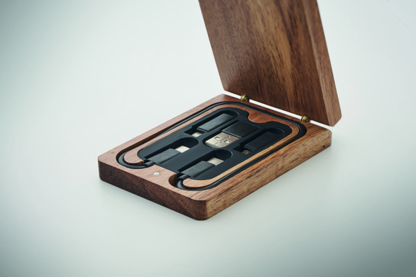Versa 3in1 cable set,bamboo box