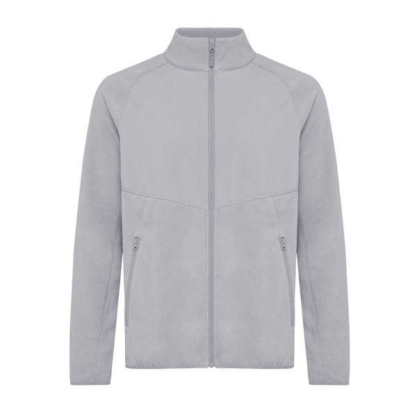 Iqoniq Talung recycled polyester microfleece zip through - Storm Grey / M