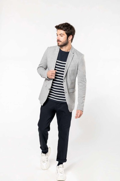 Men’S Knit Jacket - Light Grey Heather / 66
