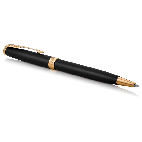 Parker SONNET Ballpoint Pen, Matte Black with Palladium Trim - Gold