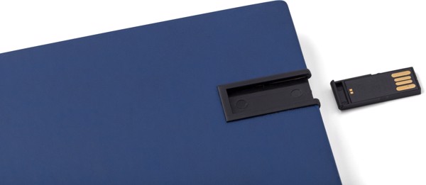 Bloco PU com drive USB Lex - Red