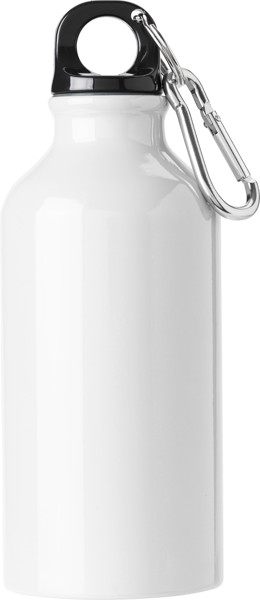 Garrafa de alumínio 400ml Santiago - White