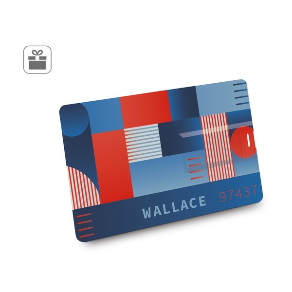 WALLACE 8GB. USB memorija UDP s 8 GB u ABS-u - Bijela