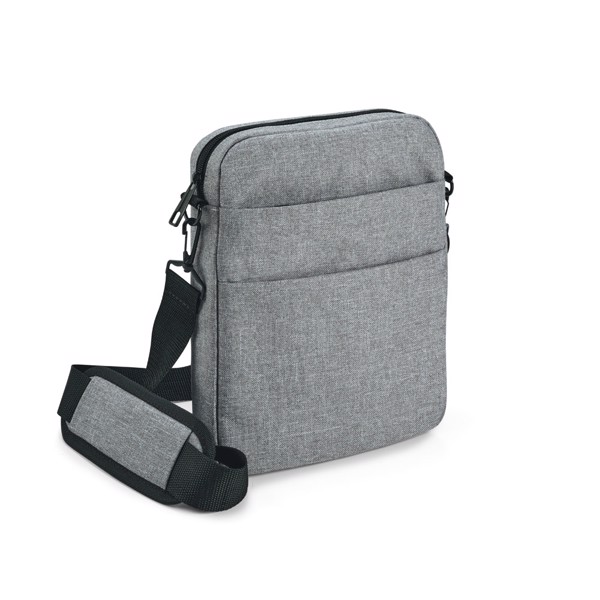 GRAPHS CROSS. 600D shoulder bag - Light Grey