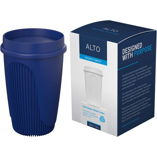 Gobelet Alto POP de 350 ml avec couvercle 360° - Bleu