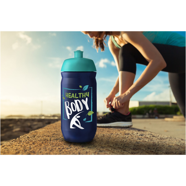 HydroFlex™ 500 ml squeezy sport bottle - Black / White