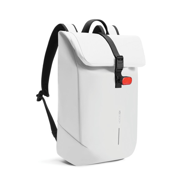 Voděodolný batoh Urban s klopou - Off White / Černá