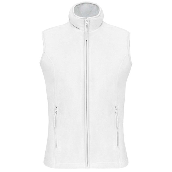 Melodie - Ladies' Microfleece Gilet - White / L