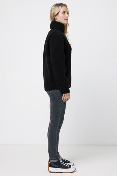 IQONIQ Diran recycled polyester pile fleece jacket - Black / XXS