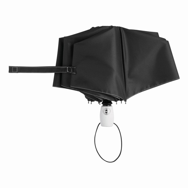 Automatic Open/Close Windproof Pocket Umbrella Streetlife - Black / White