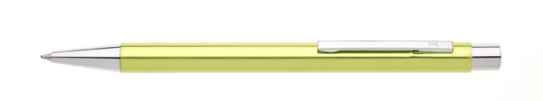 Aluminijasti kemični svinčnik Sfera, 140 mm - Svetlo zelena