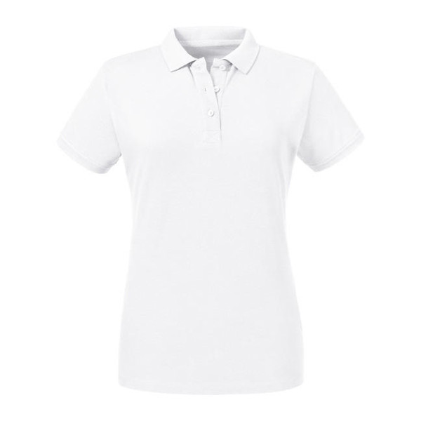 Ladies' Pure Organic Polo - White / XS
