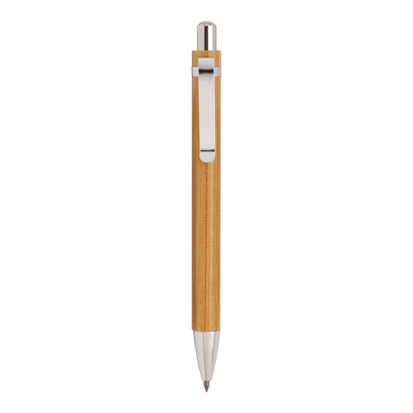 Long-Lasting Bamboo Pencil With Metal Clip