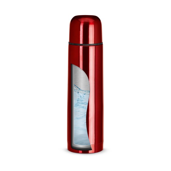 LUKA. 500 ml termoska z nerezové oceli - Červená