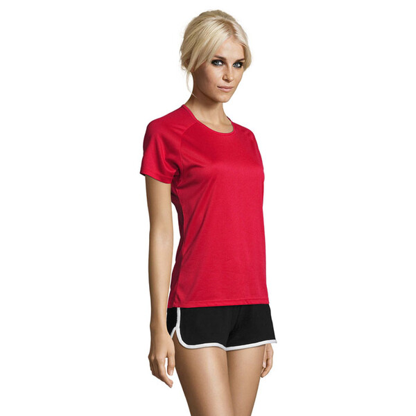 SPORTY T-SHIRT SENHORA 140g Sporty Women - VermelhoM
