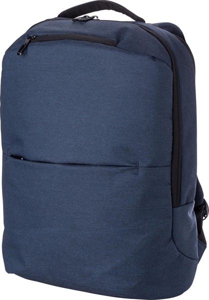 Polyester (600D) laptoptas Nicolas - zwart