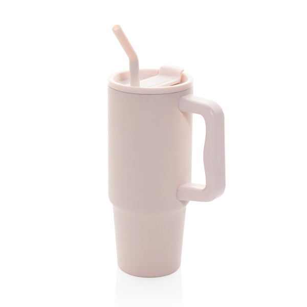 Mug 900ml en acier inoxydable recyclé Embrace RCS - Rose